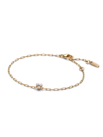 Era Bezel Lab-Grown Diamond Cluster Paperclip Chain Bracelet