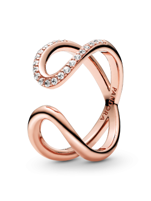 Wrapped Open Infinity Ring