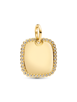 Engravable Square Tag Pendant