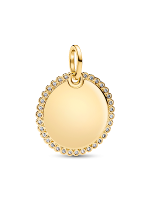 Engravable Round Tag Pendant
