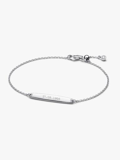 Engravable Bar Chain Bracelet - Image 5