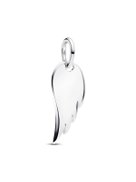 Engravable Angel Wing Tag Pendant