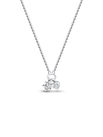 Talisman Sterling Silver Lab-Grown Diamond Heart & Star Dangle Pendant Necklace