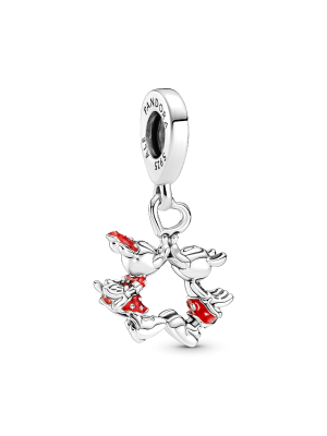 Disney Mickey Mouse & Minnie Mouse Kissing Dangle Charm
