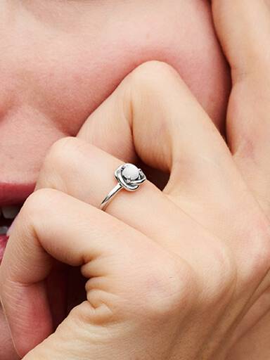 June Birthstone Eternity Circle Ring - Image 2