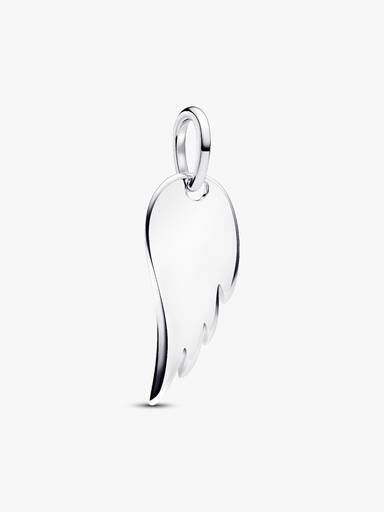 Engravable Angel Wing Tag Pendant - Image 3