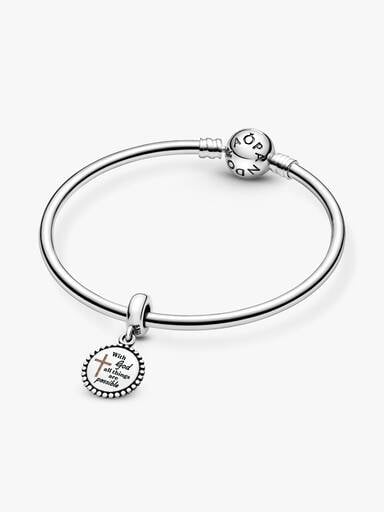 With God all things are possible Dangle Charm - Image 6