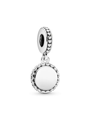 Engravable Silver Dangle