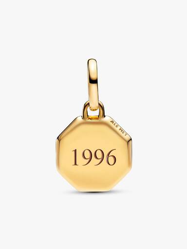 Blue Engravable Mini Medallion Charm - Image 5