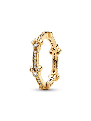 Disney Mickey Mouse & Minnie Mouse Sparkling Eternity Ring