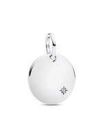 Engravable Lab-Grown Diamond Tag Pendant