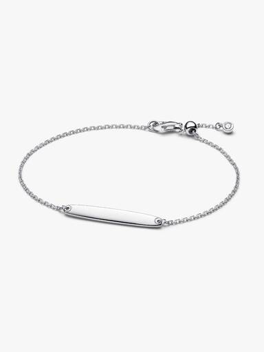 Engravable Bar Chain Bracelet - Image 3