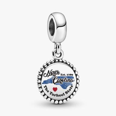 North Carolina State Map Dangle Charm - Image 2