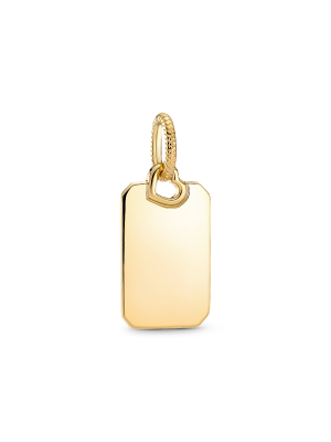 Engravable Rectangle Tag Pendant