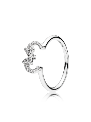 Disney Minnie Mouse Ears Silhouette Puzzle Ring