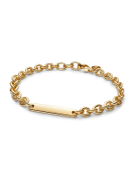 Engravable Bar Link Bracelet