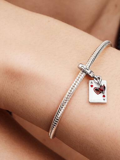 Disney Villains Queen of Hearts Double Dangle Charm - Image 2