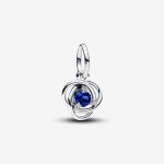 September Blue Eternity Circle Dangle Charm