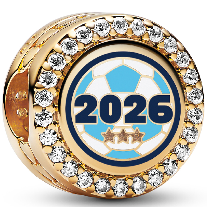 Football Charm Pair with Moment series bracelet - Image 4