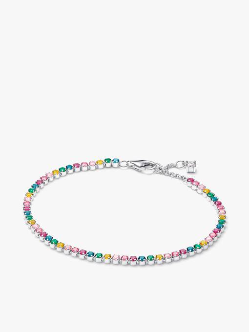 Rainbow Tennis Necklace & Bracelet Set - Image 2