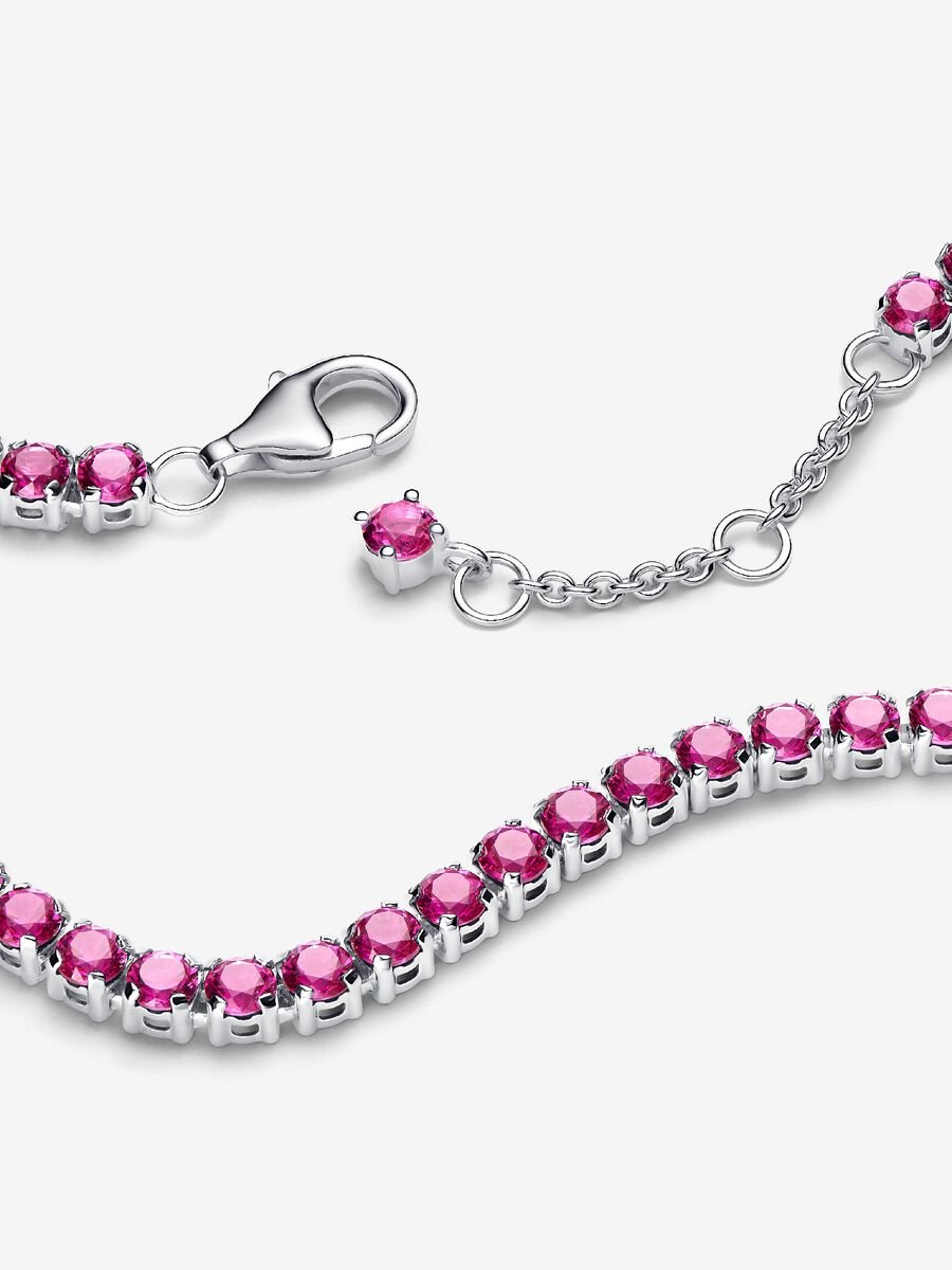 Sparkling Pink Tennis Bracelet - Image 2
