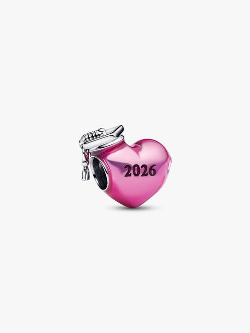 Graduation 2026 Heart Charm Pair with Moment series bracelet - Image 7