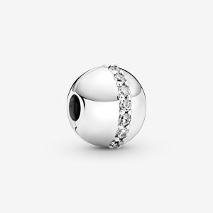 Sparkling Line Clip Charm