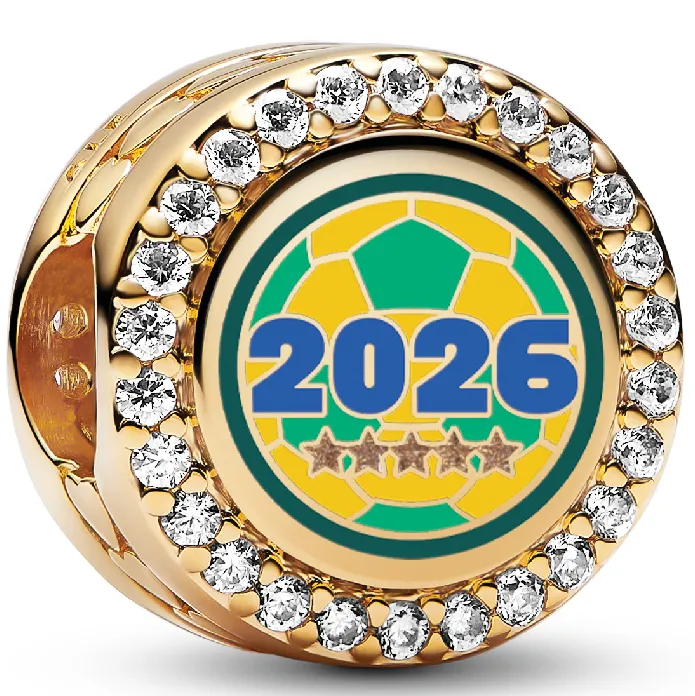 Football Charm Pair with Moment series bracelet - Image 3