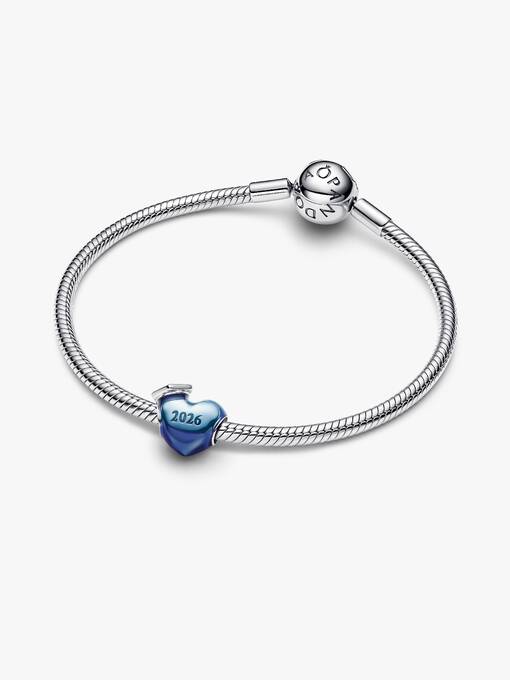 Graduation 2026 Heart Charm Pair with Moment series bracelet - Image 2