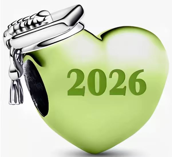 Graduation 2026 Heart Charm Pair with Moment series bracelet - Image 6