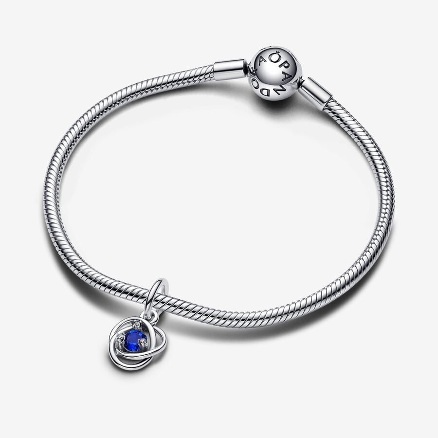 September Blue Eternity Circle Dangle Charm - Image 3