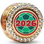 Football Charm Pair with Moment series bracelet