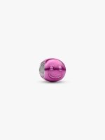 Pink Happy Face Mini Charm