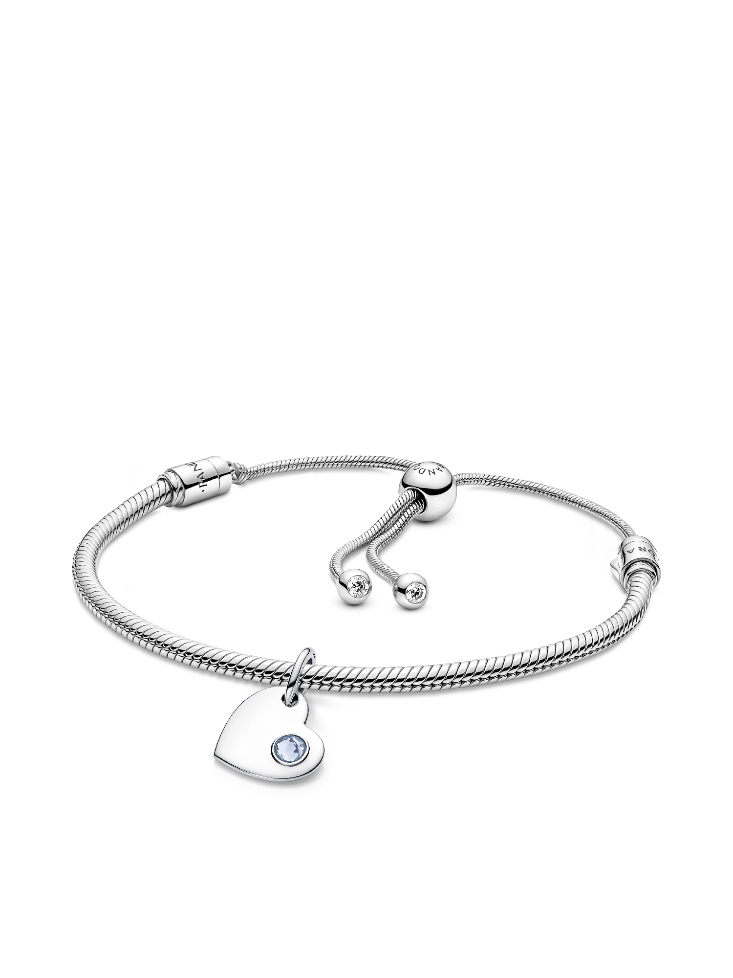 March Engravable Dangle Charm Bracelet Set - Image 2