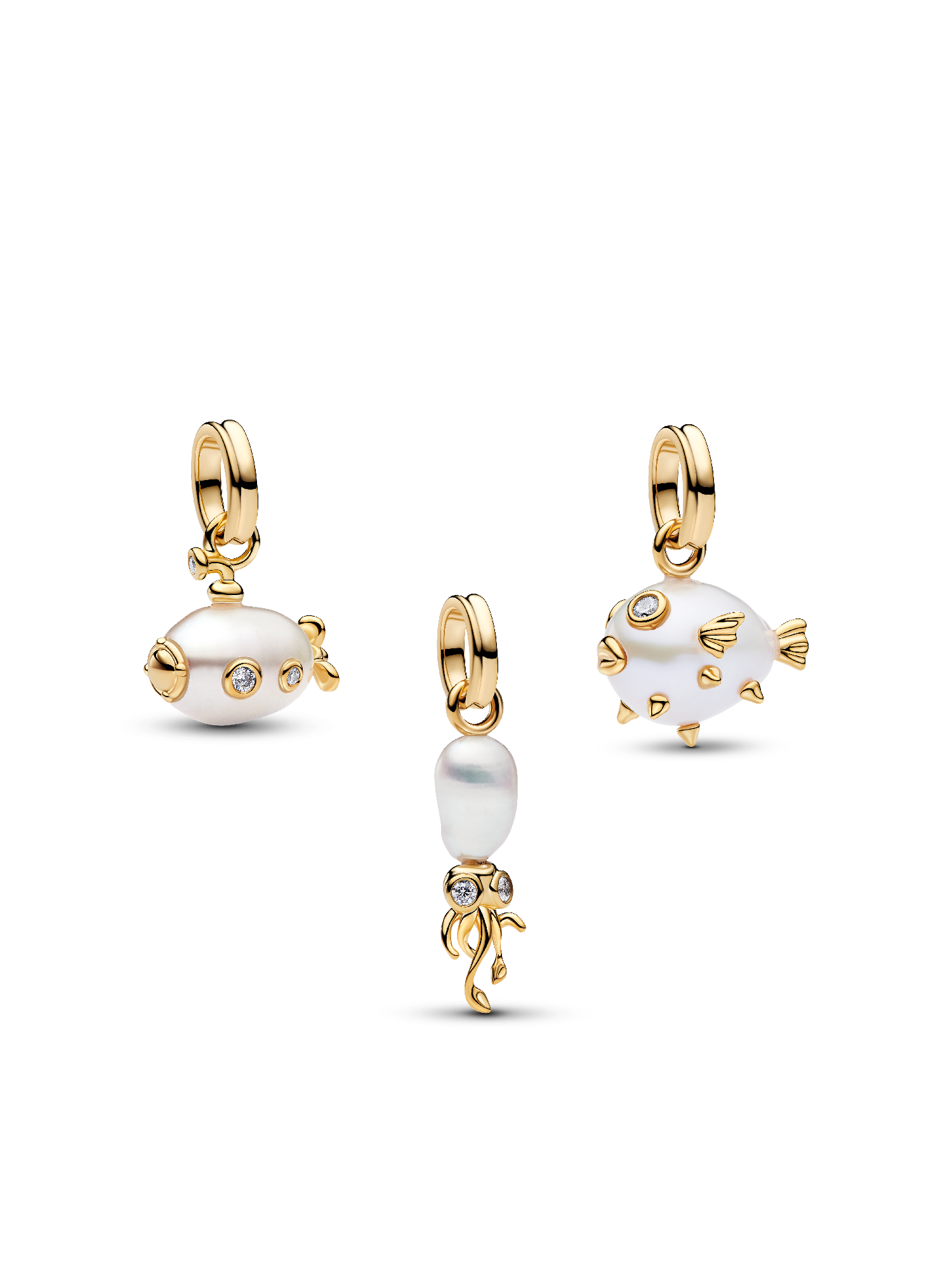Oceanborn Baroque Pearl Charm Trio - Image 2