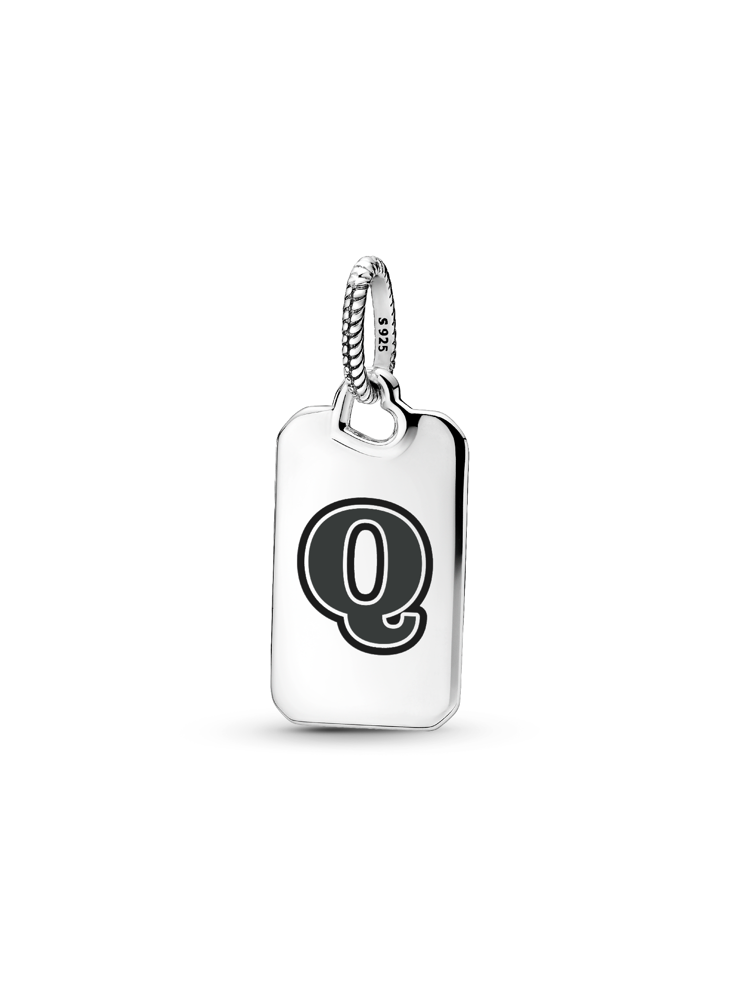 Letter Q Rectangle Pendant - Image 2
