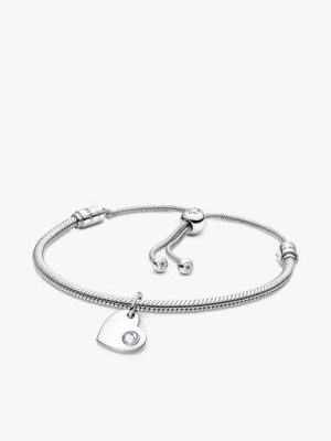 April Engravable Dangle Charm Bracelet Set