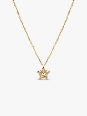 Talisman 14k Gold Lab-grown Diamond Pavé Star Pendant Necklace