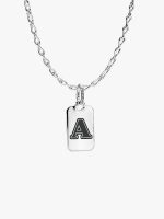 Letter A Rectangle Pendant
