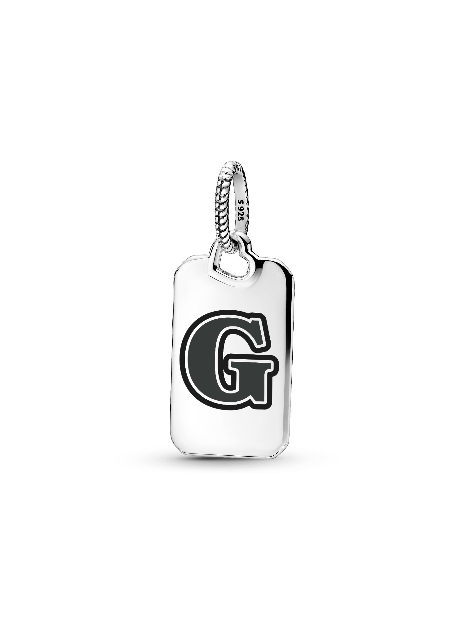 Letter G Rectangle Pendant - Image 2