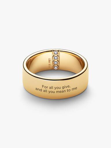 Engravable Wide Band Ring - Image 5