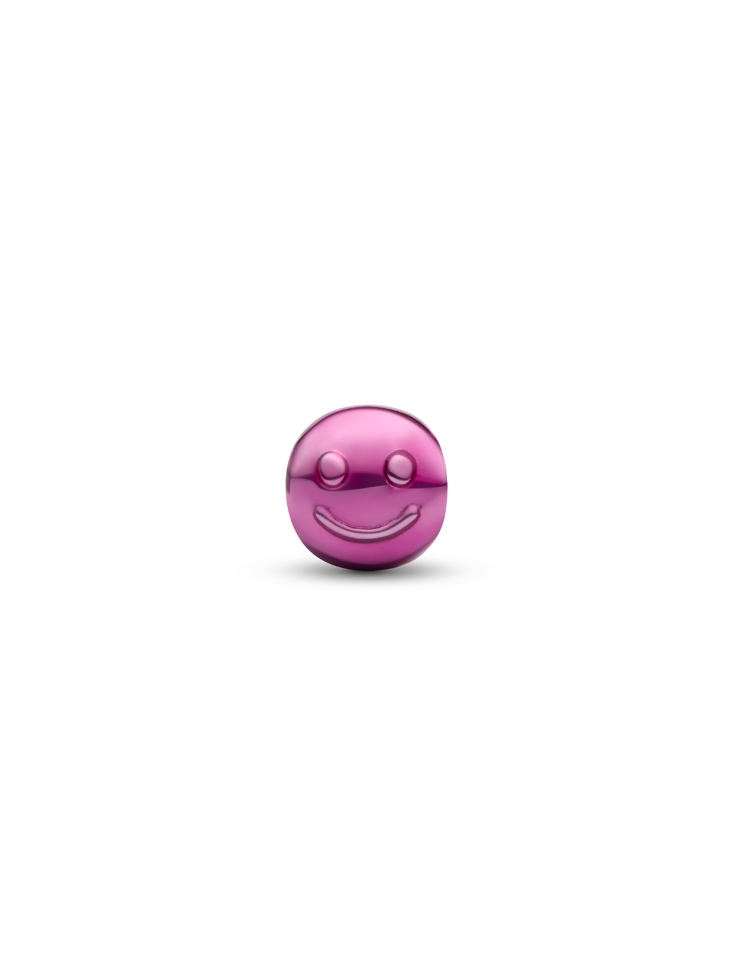 Pink Happy Face Mini Charm - Image 3