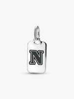 Letter N Rectangle Pendant