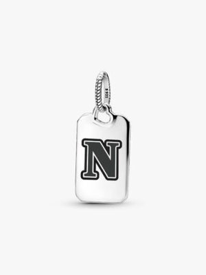Letter N Rectangle Pendant