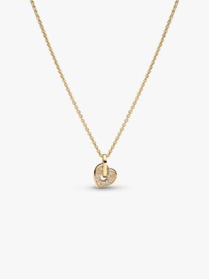 Talisman 14k Gold Lab-grown Diamond Pavé Heart Pendant Necklace
