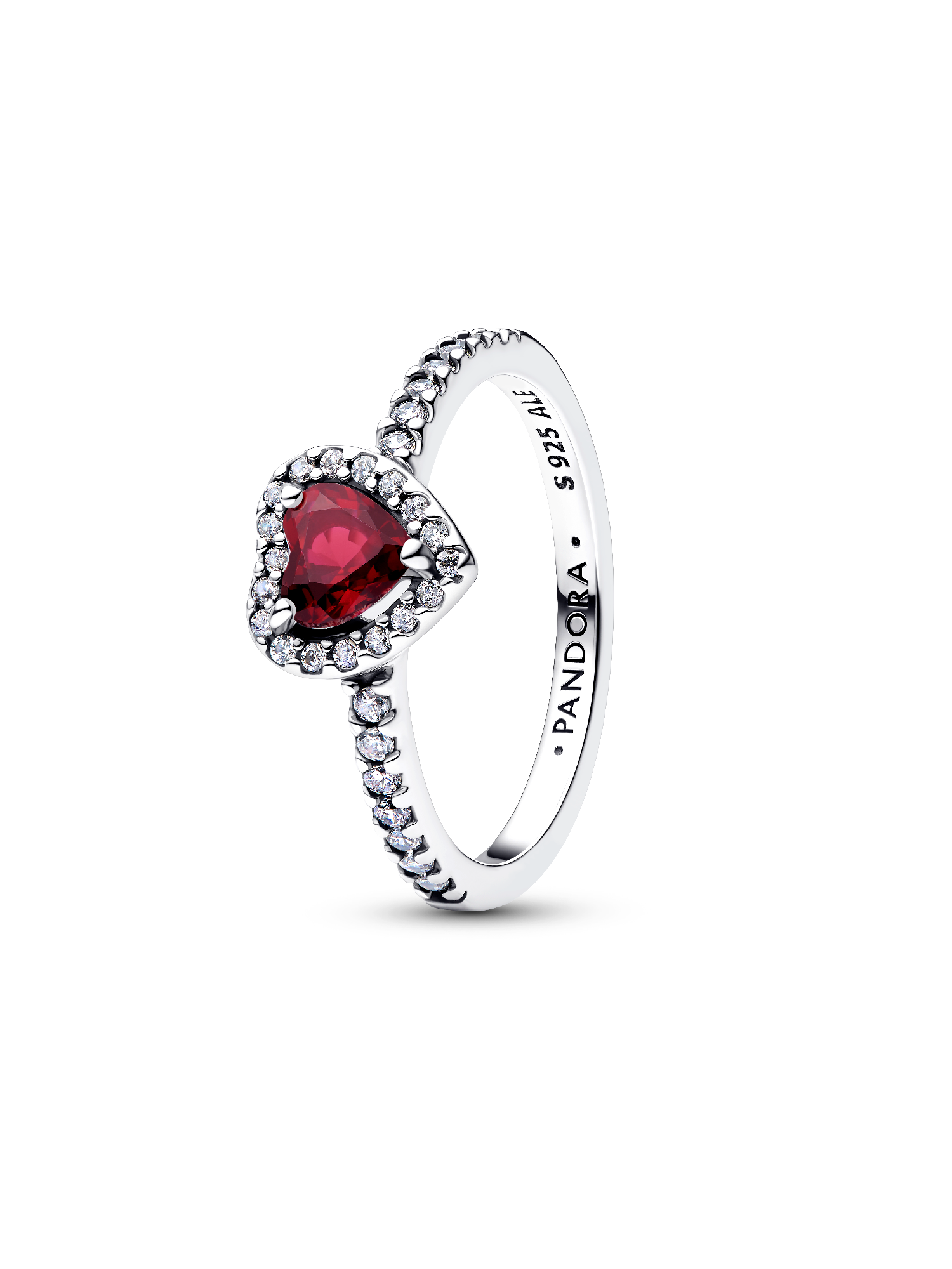 Elevated Fuchsia Rose Heart Ring - Image 2
