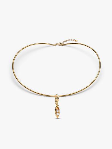 Two Peas in a Pod Charm Necklace set