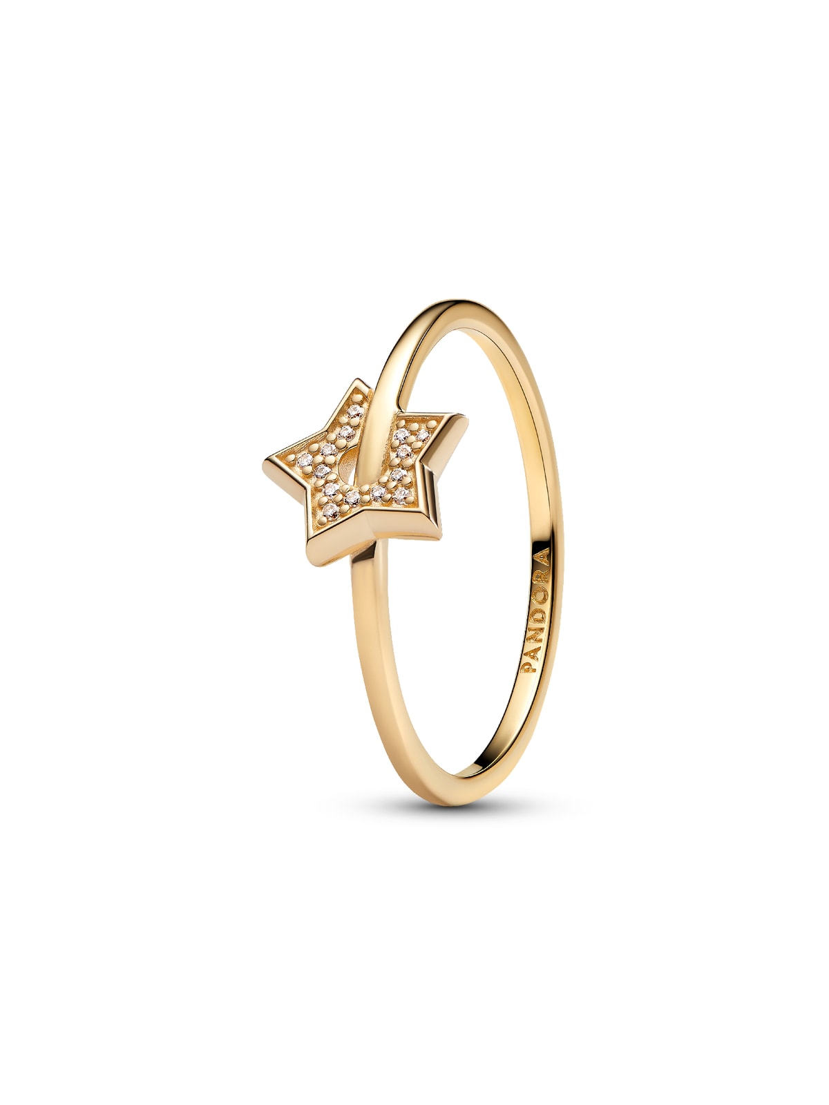 Talisman 14k Gold Lab-grown Diamond Pavé Star Ring
