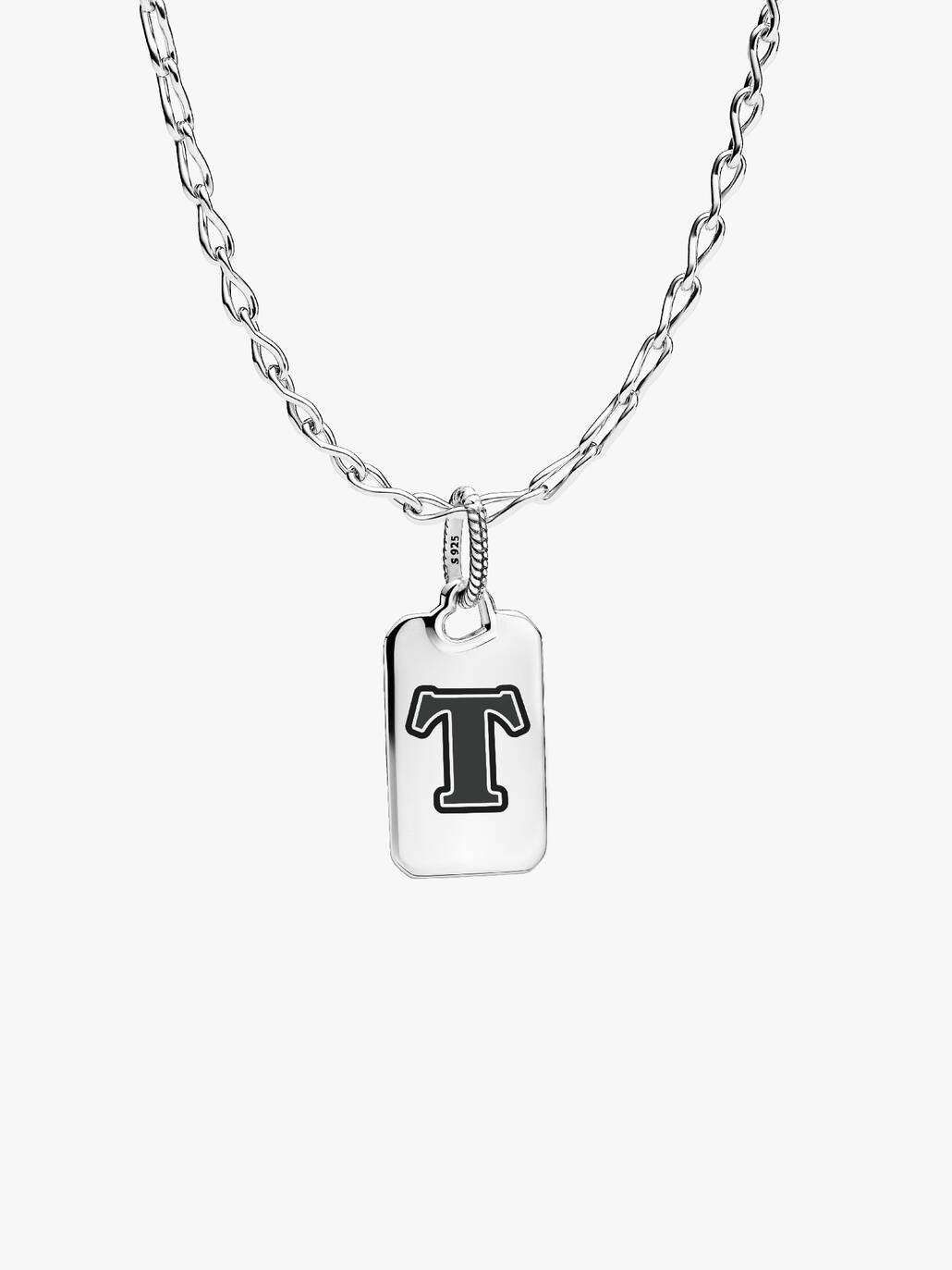 Letter T Rectangle Pendant - Image 2