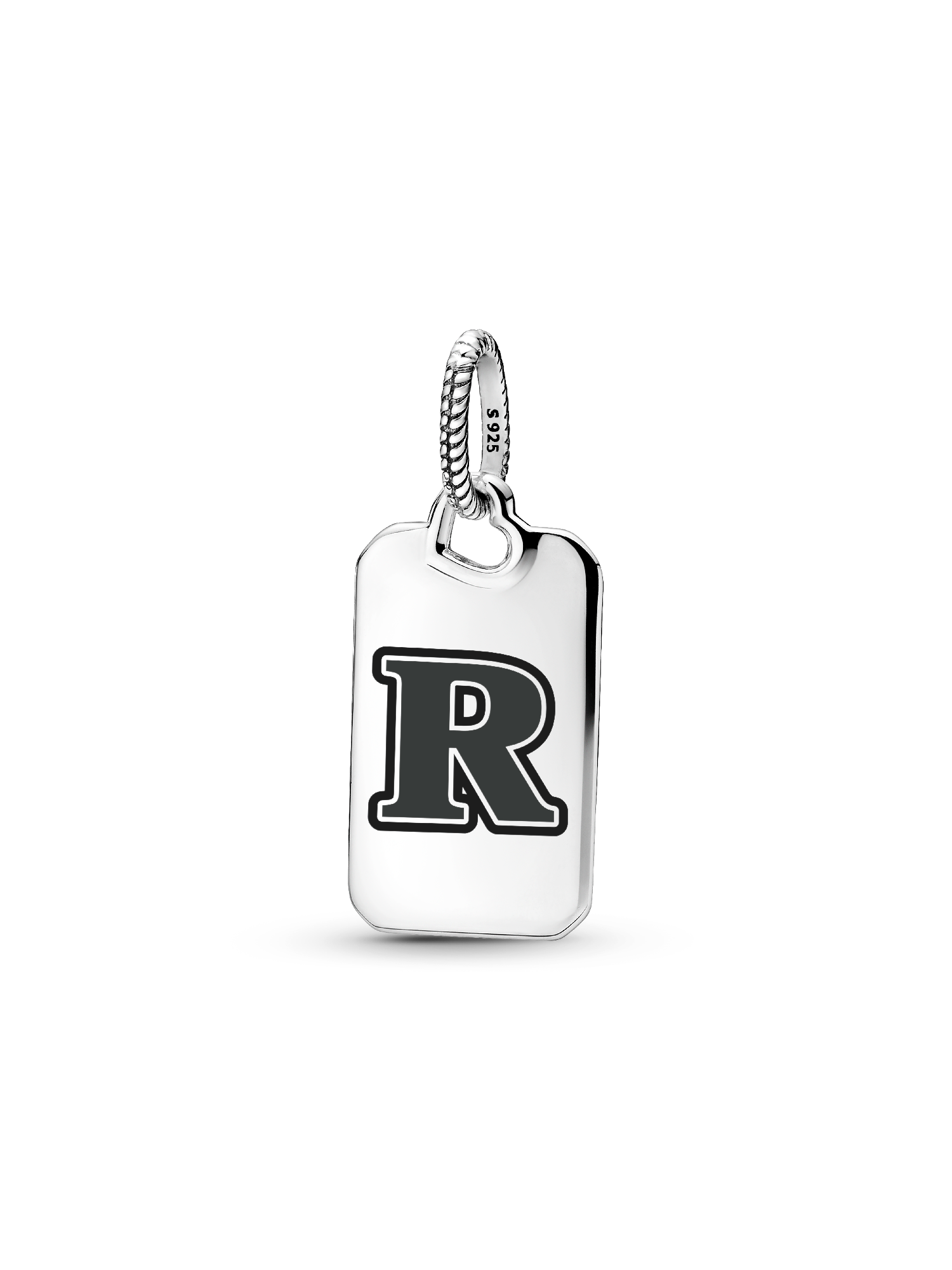 Letter R Rectangle Pendant - Image 2